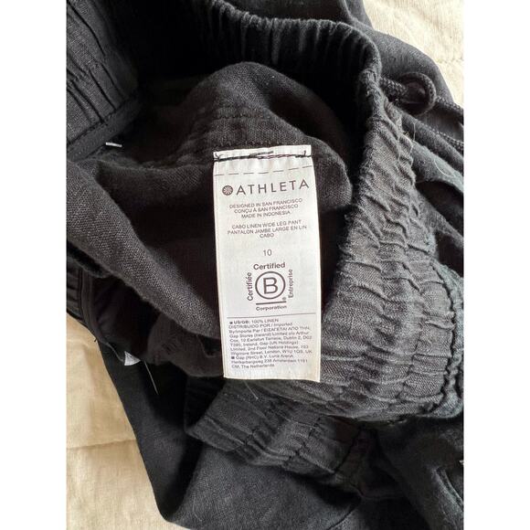 Athleta Cabo Linen Wide Leg Pants - Picture 3 of 10